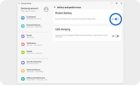 Samsung Galaxy Book6 Pro battery and charging